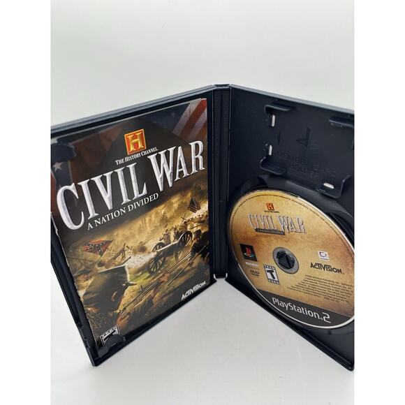 History Channel: Civil War - a Nation Divided PS2 CIB Complete Tested W/ Manual - Picture 5 of 6